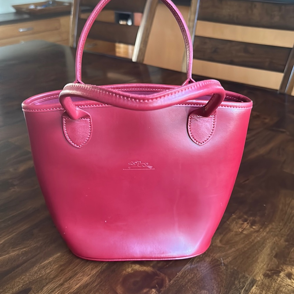 Long Champ satchel NWOT leather purse